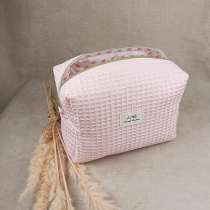Trousse de toilette "rose poudré"
