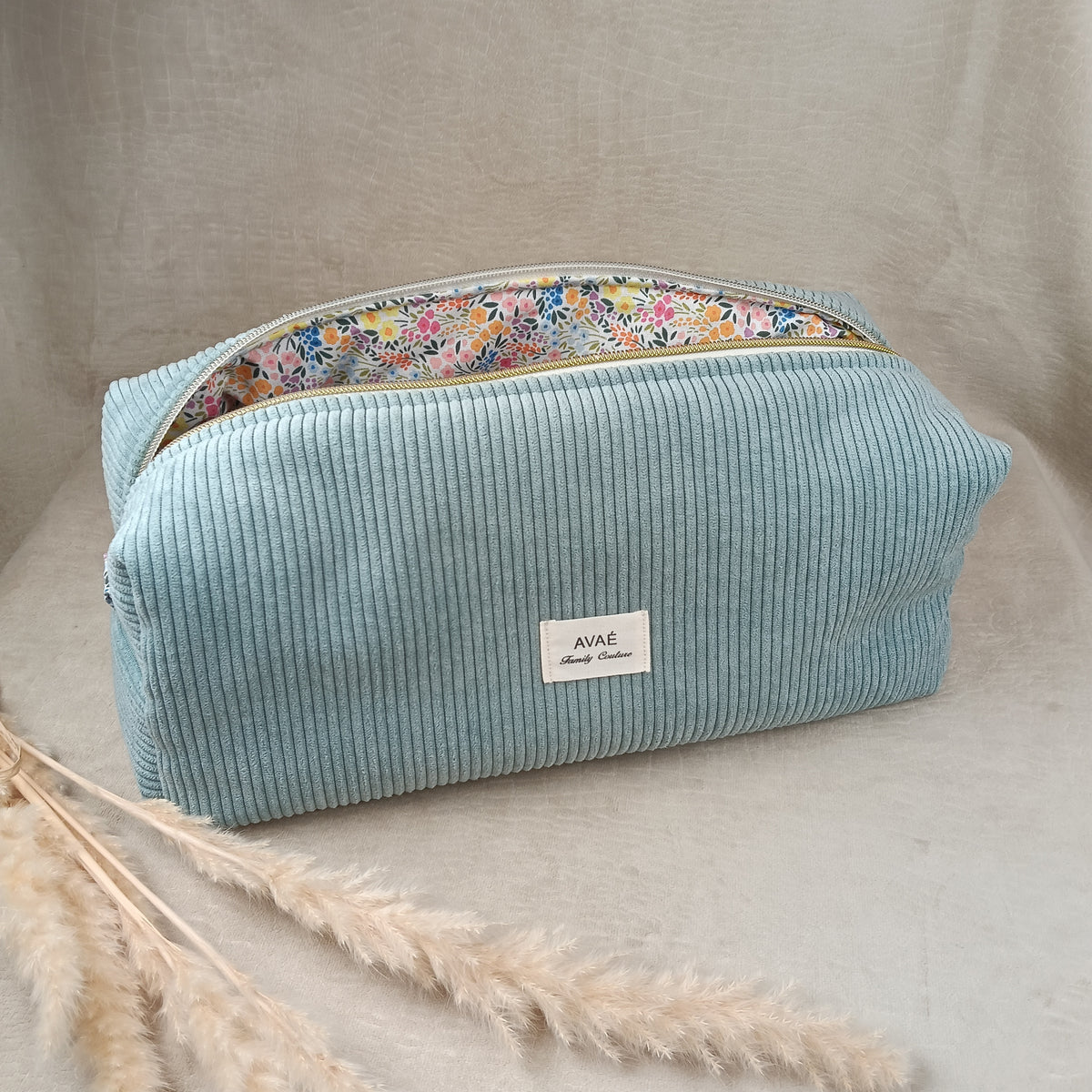 Trousse airwrap, sèche cheveux ionique, boucleur "bleu ciel"