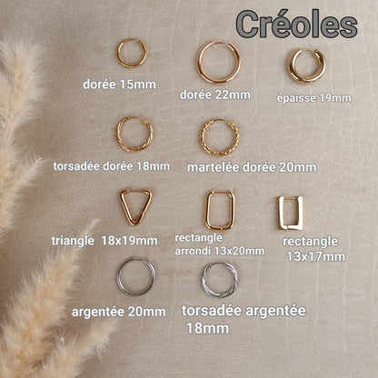 Créoles interchangeables