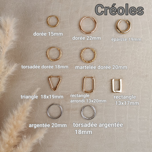 Créoles interchangeables
